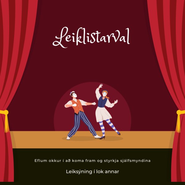 Leiklist fyrir 8. – 10. bekk 