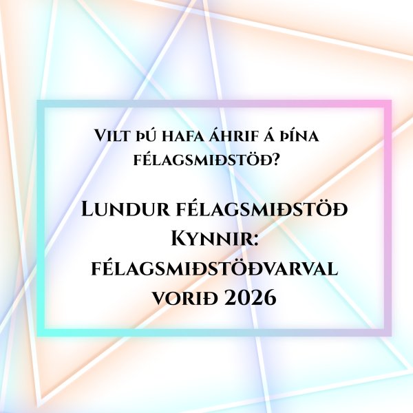 Félagsmiðstöðvarval