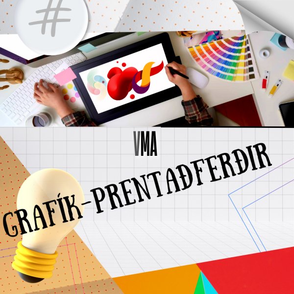 VMA - grafík - prentaðferðir fyrir 9. -  10. bekk 