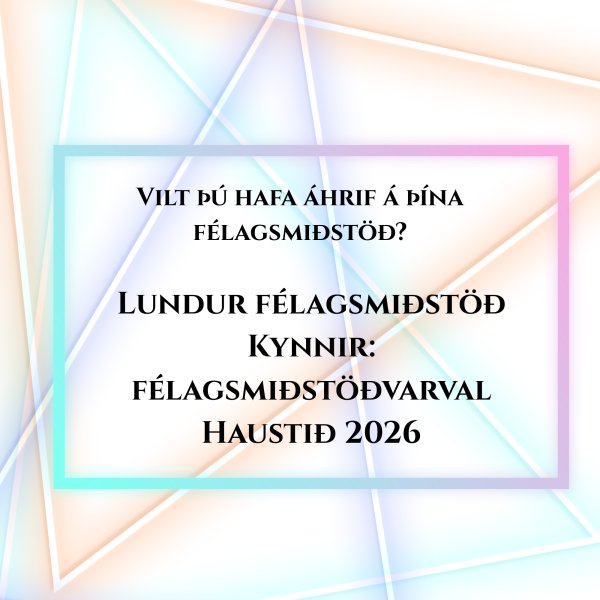 Félagsmiðstöðvarval